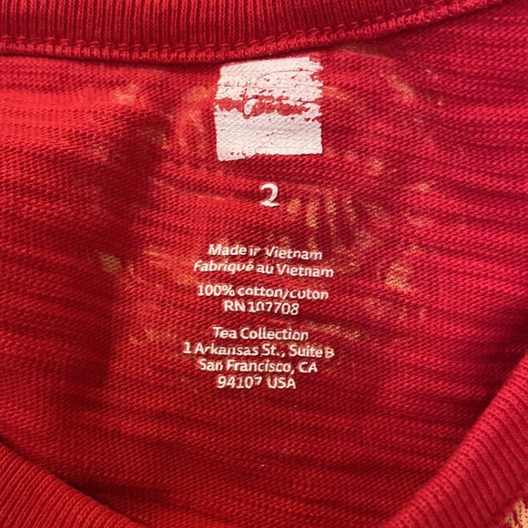 TEA Collection 2T Red Butterfly Dress, EUC - Picture 3 of 3